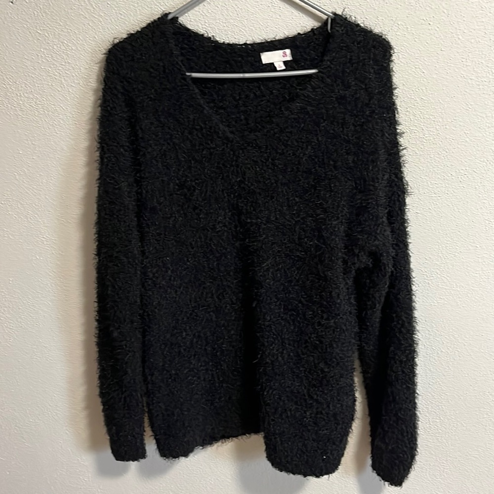Oversized black sweater